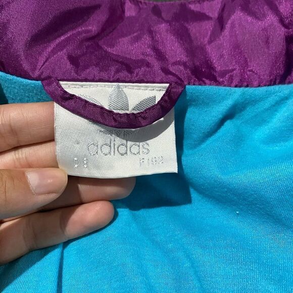 Adidas Vintage Purple and Blue Windbreaker Jacket - Picture 7 of 11